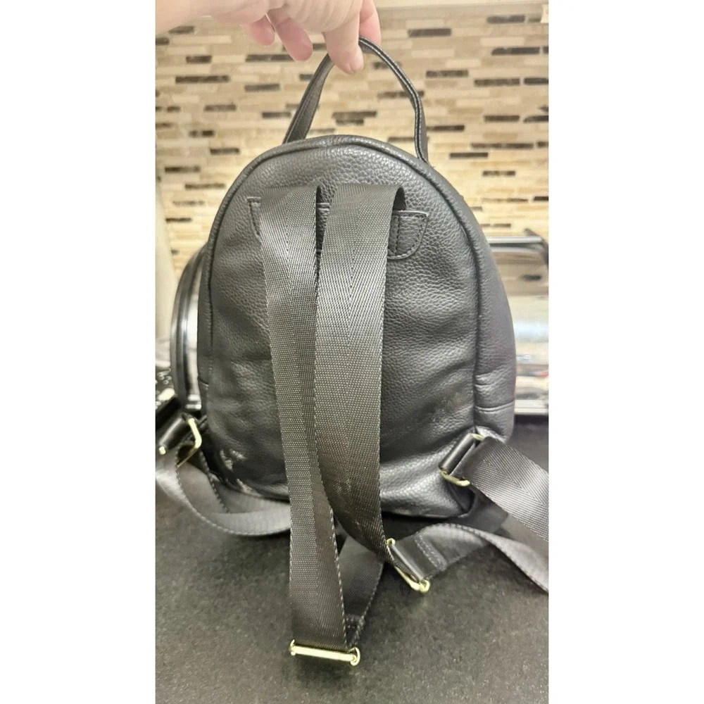 Juicy Couture Black Backpack Wallet Set Gold Studs Logo Lined Y2K Style